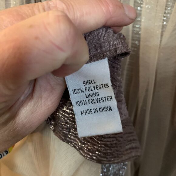 Vintage Dress Y2k Formal Prom Fairy Goth Whimsygoth 5/6 Hailey Logan Beige Gold - Picture 7 of 7